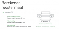 Duco Glasmax 10/15 duco300 Ral9010 ( Wit ) of Ral9001 ( Creme ) 1001 t/m 1100mm