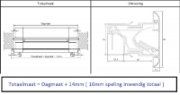 Duco Fit 50 duco300 Mat-Metallic 1001 t/m 1100mm