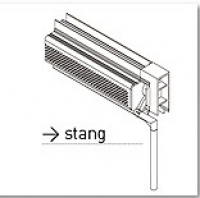 Stangbediening 1000mm ( Standaard met B/30mm ) incl stanggeleider